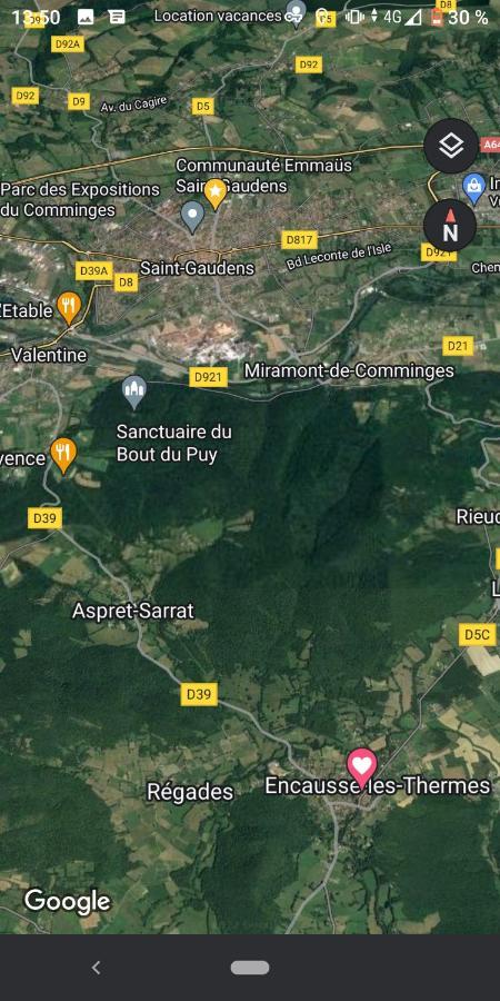 Chaleureux Studio Independant Encausse-les-Thermes ภายนอก รูปภาพ
